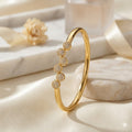 Golden Constellation: The Pavé Bead Bangle