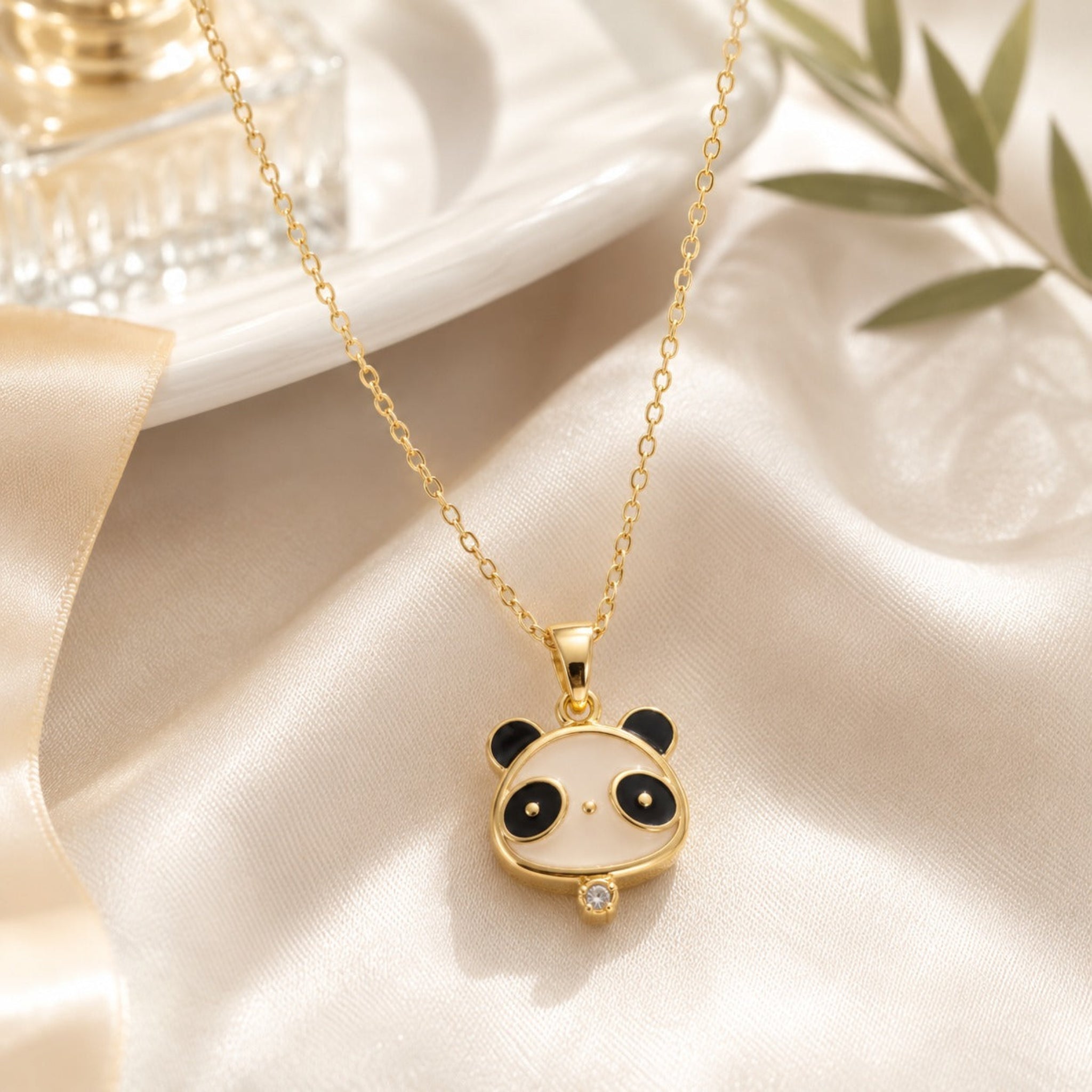 Little Panda: The Enamel Face Necklace