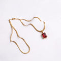 Lustrous Gold & Deep Ruby