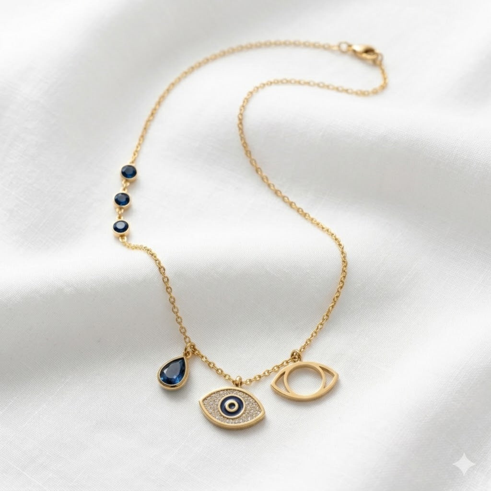 The Multi-Charm Evil Eye Protection Necklace
