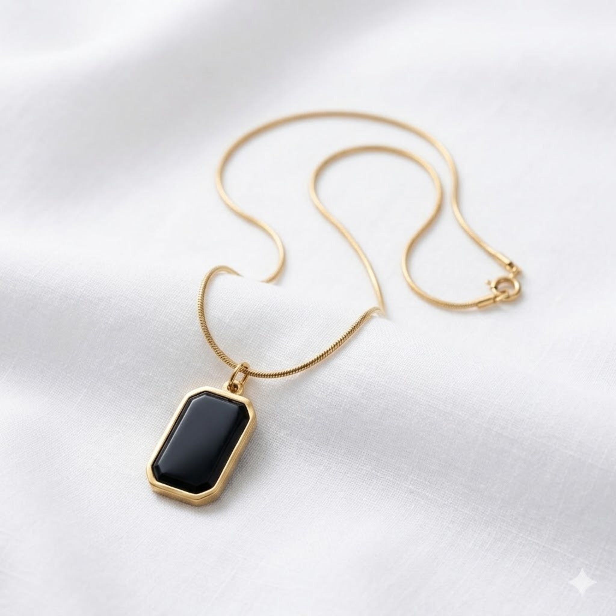 The Onyx Rectangular Pendant
