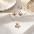 The Pink Crystal Butterfly Set