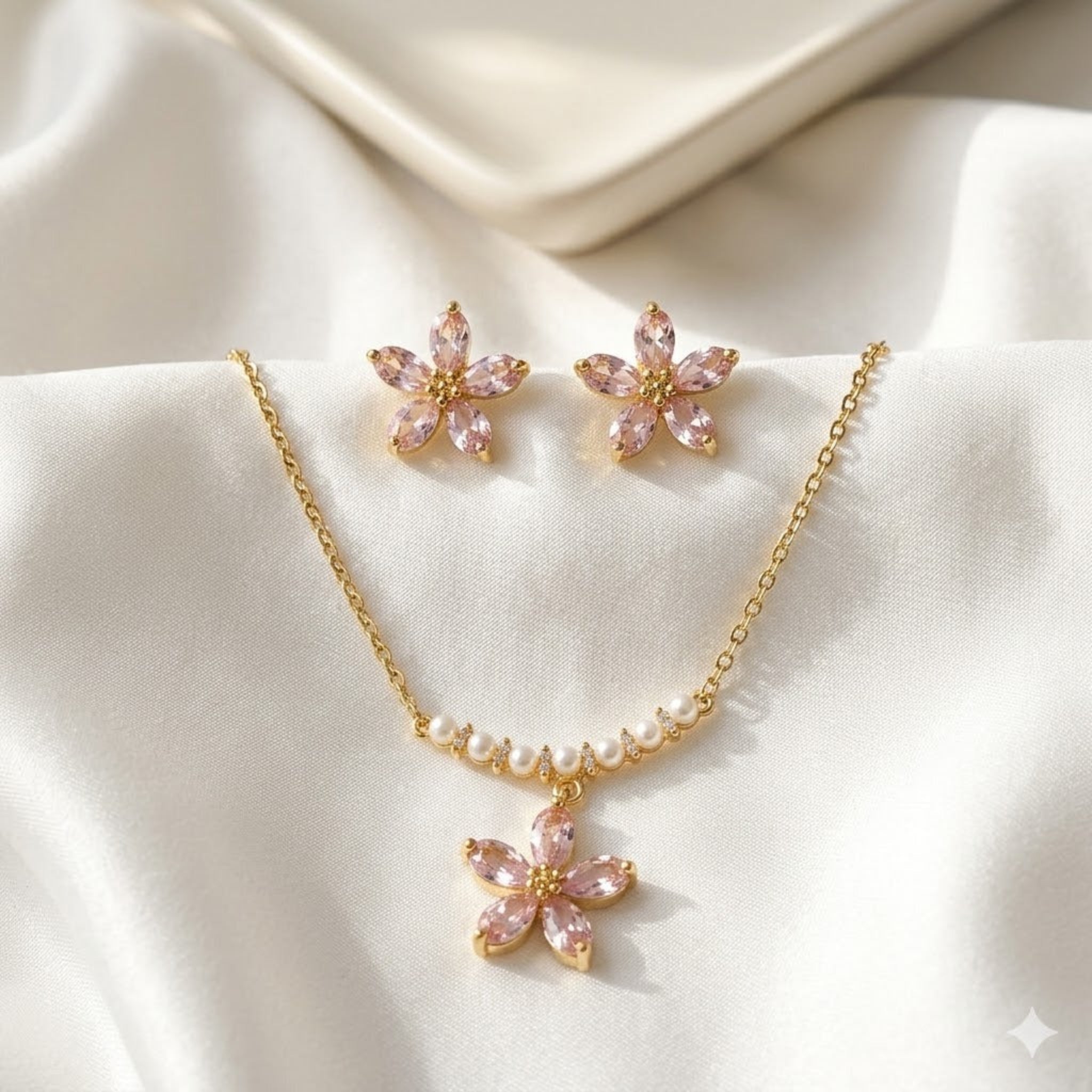 The Pink Crystal &amp; Pearl Set