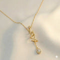 The Spiral Star & Teardrop Necklace