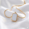 The White Rectangular Pendant