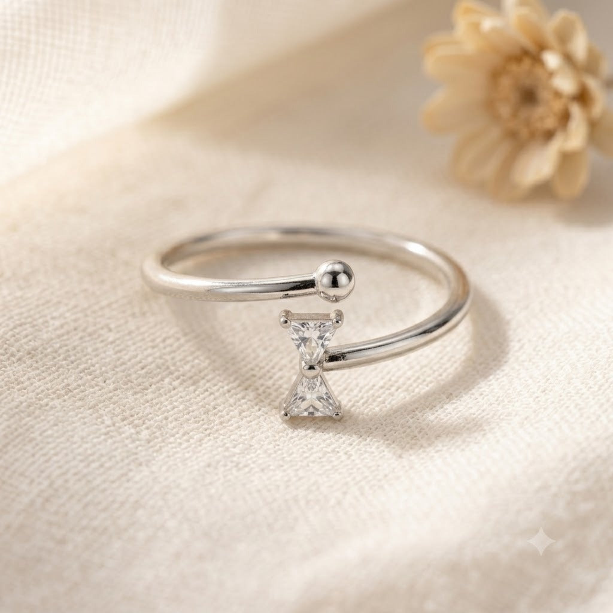 Timeless Elegance: The Hourglass Motif Ring