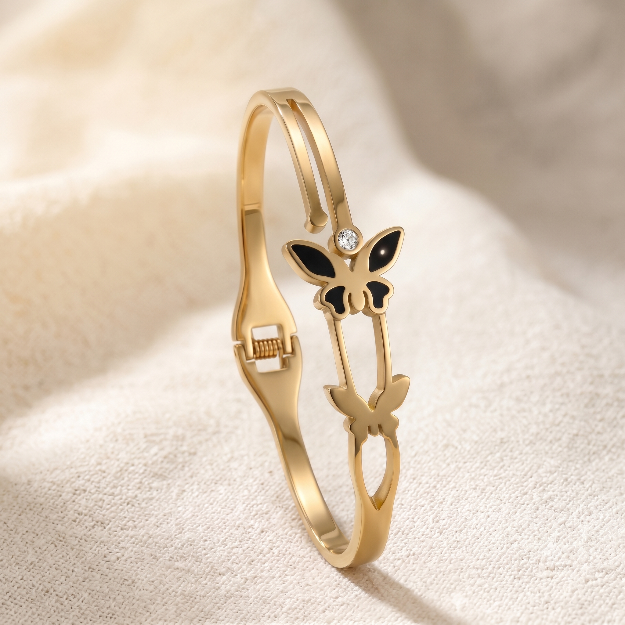 Whimsical Radiance: The Butterfly Bangle